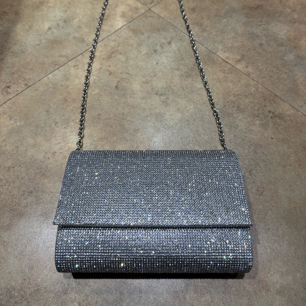 Elegant Silver Clutch Bag